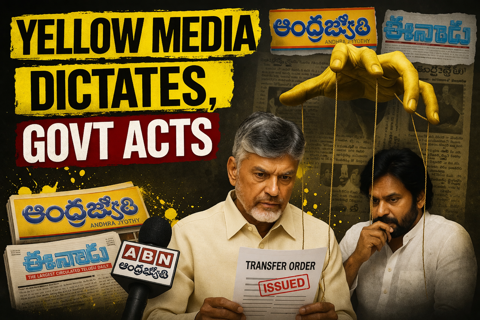 Yellow Media dictates, Govt acts