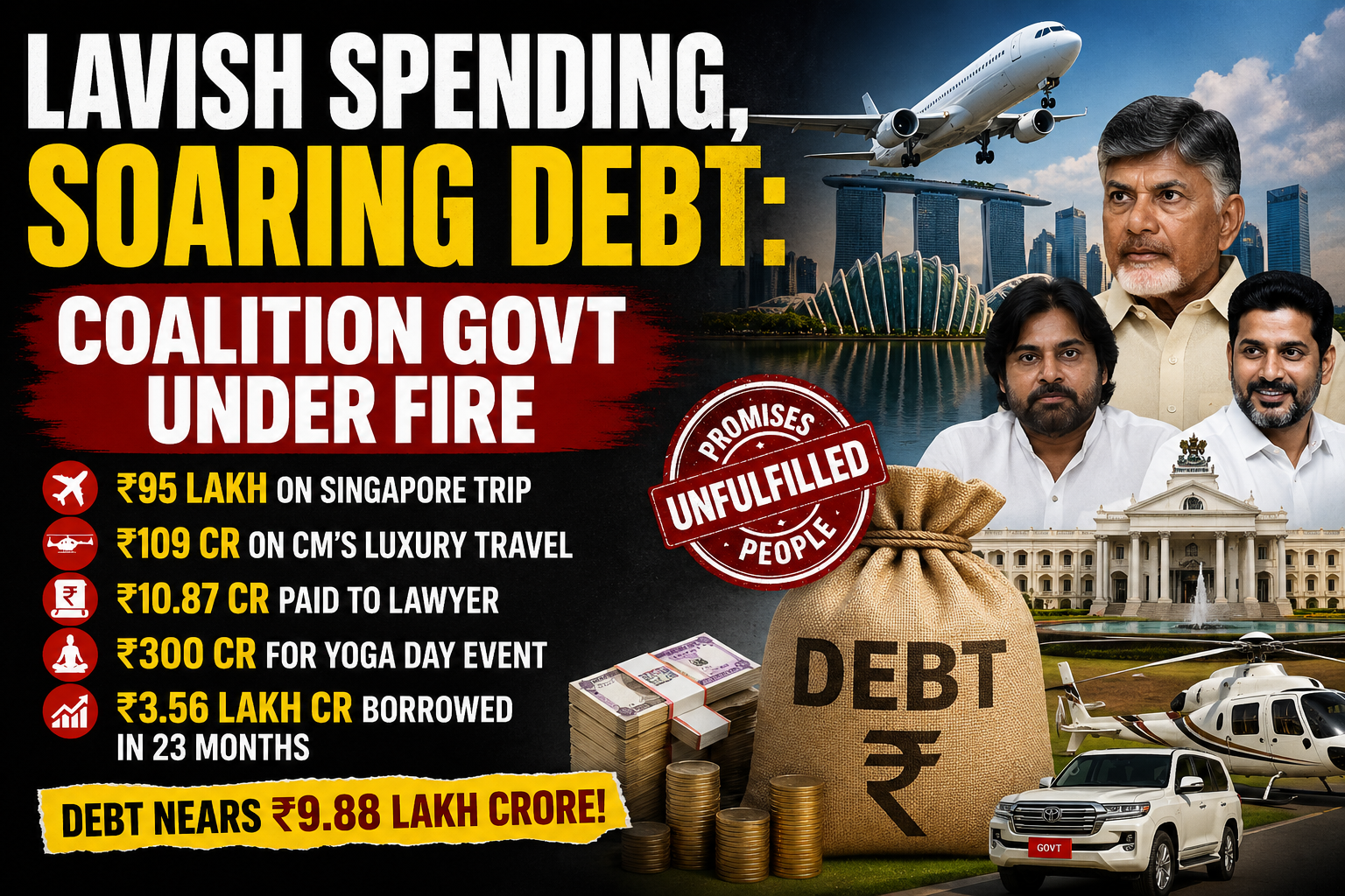 Lavish Spending, Soaring Debt 