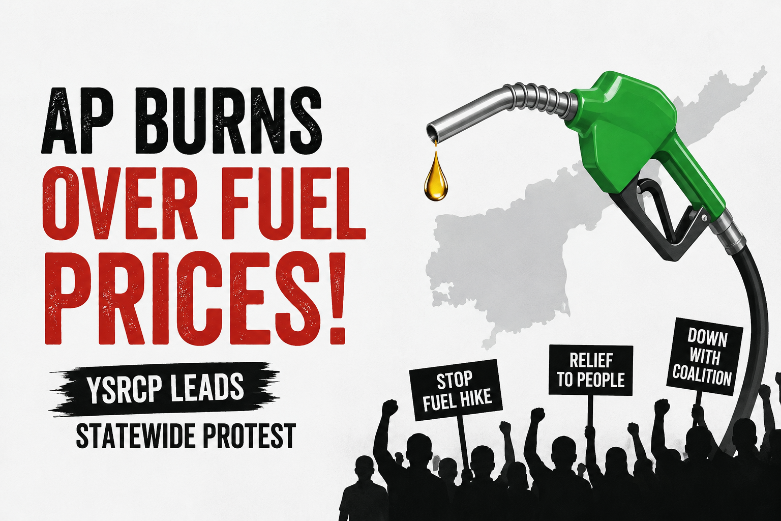 Fuel fire across Andhra