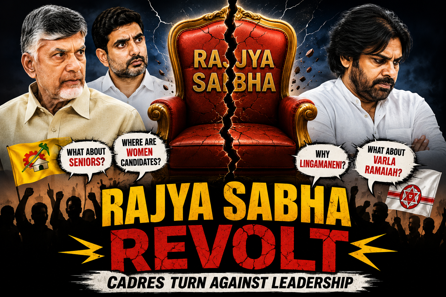 Rajya Sabha ticket row sparks unrest in TDP+ Alliance