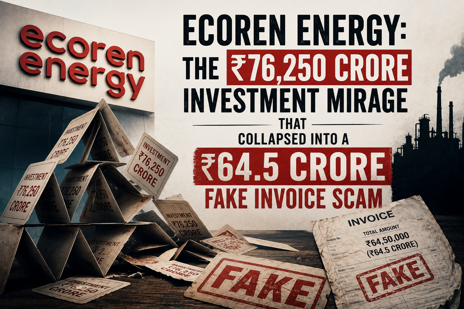 Ecoren Energy: The ₹76,250 Crore Investment Mirage That Collapsed into a ₹64.5 Crore Fake Invoice Scam