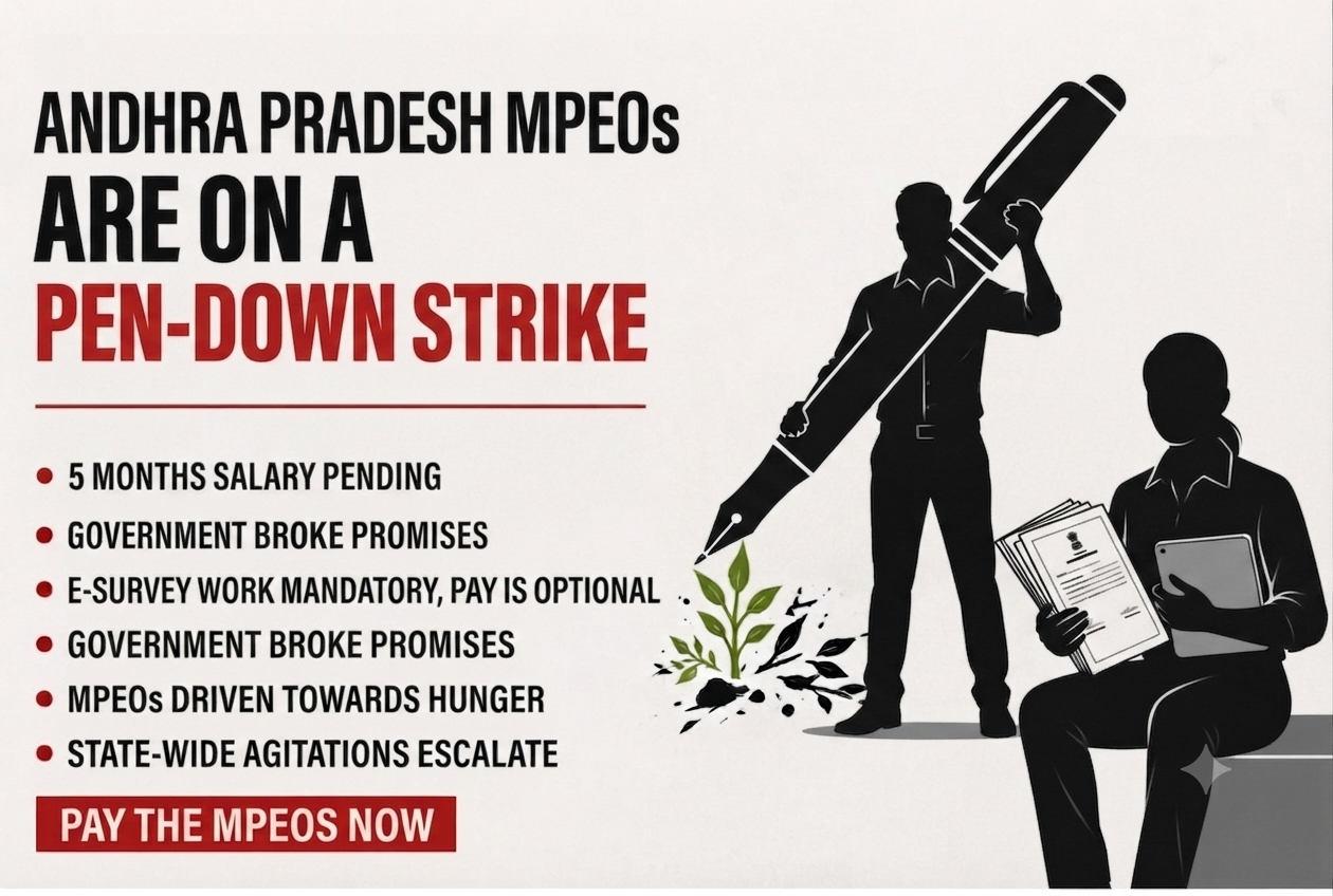 Five Months, Zero Salaries – Pen Down by Andhra MPEO’s