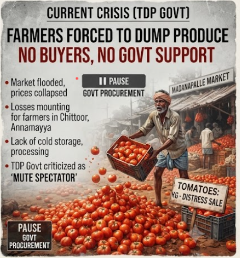 Andhra Tomato Farmers in Deep Distress as Prices Crash to ₹2 per kg