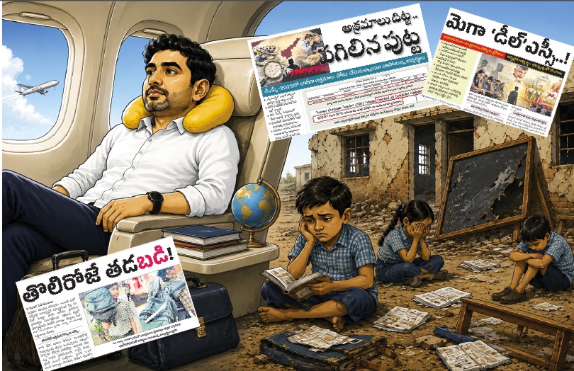 Lokesh on Tours, Education in Ruins
