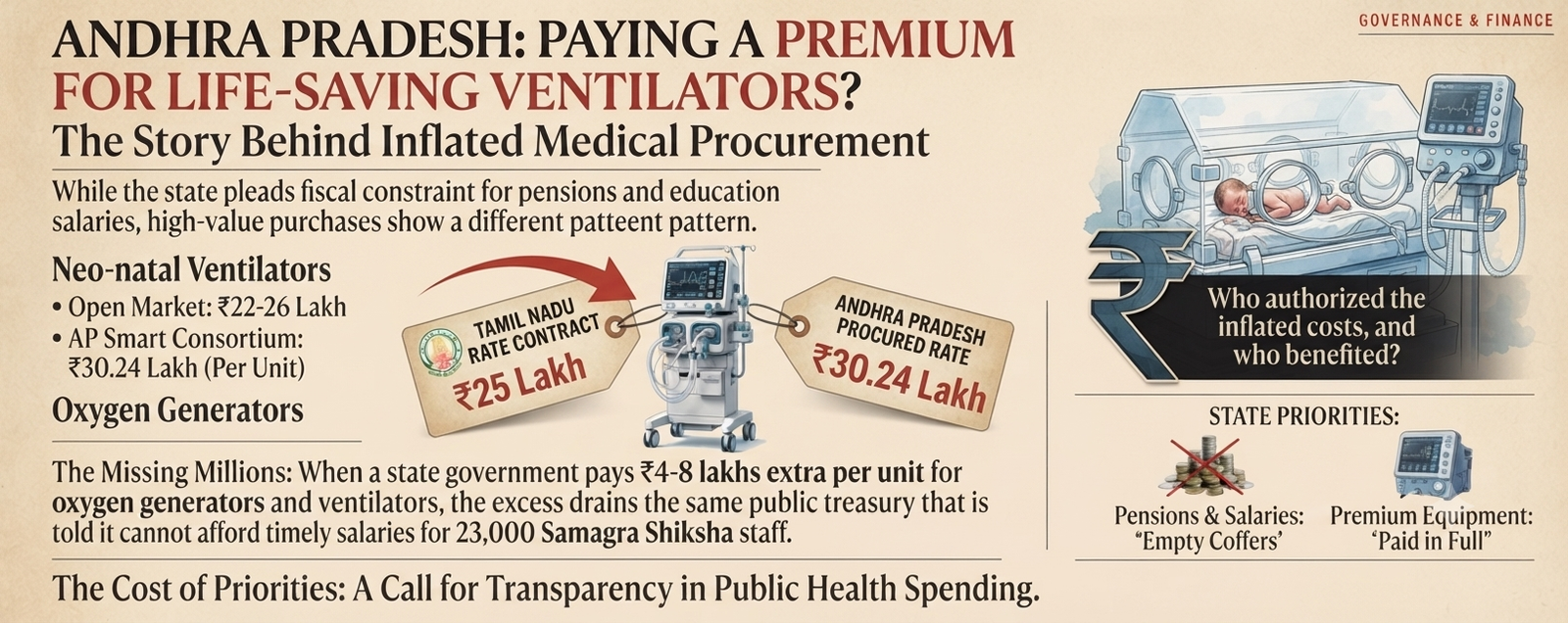 A Premium on Life-Support: Questions Over AP Govt Neo-Natal Ventilator Costs