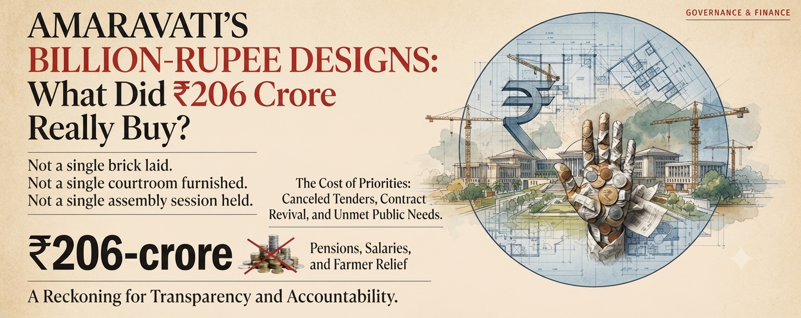 ₹206 Crore for Designs: Amaravati’s Design Bill Exposes the TDP Government’s Priorities