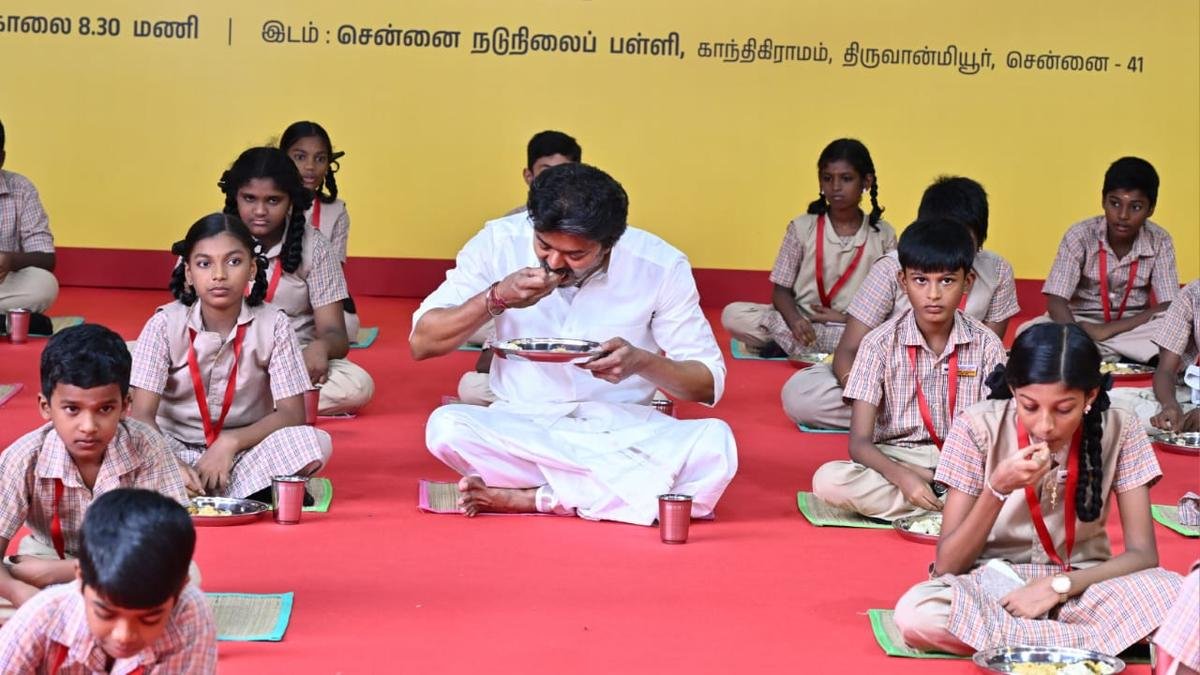 Tamil Nadu CM Vijay launches expansion of breakfast scheme for school children